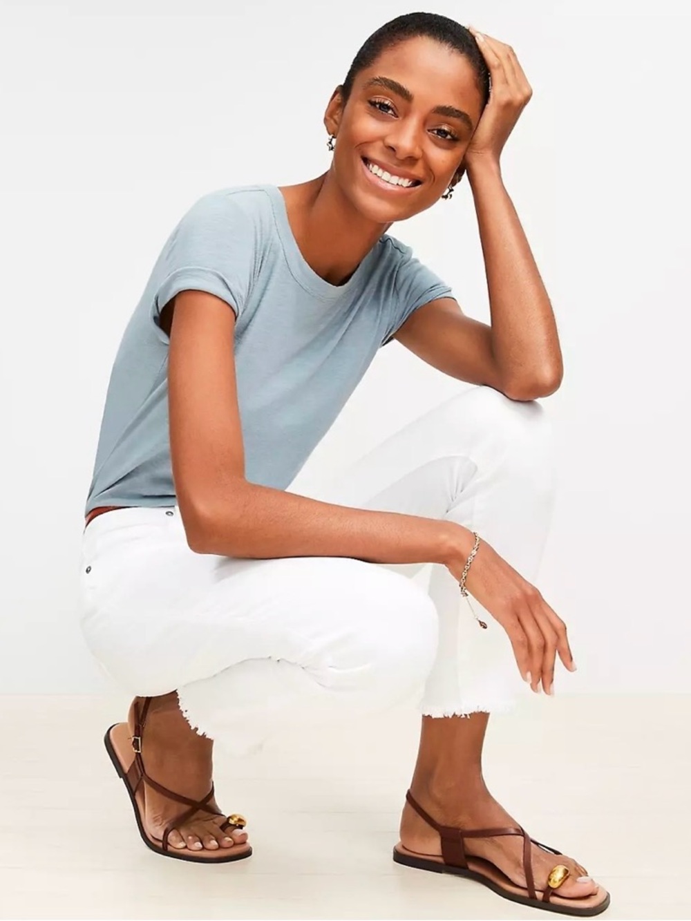 LOFT White Skinny Jeans for Women
